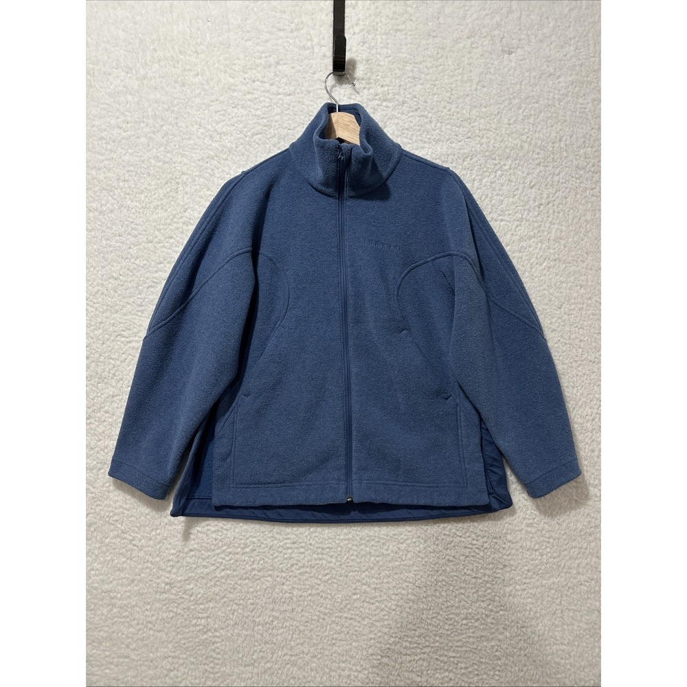 Lululemon Looped Terry Fleece Full Zip Sweater Blue Women's Size 2